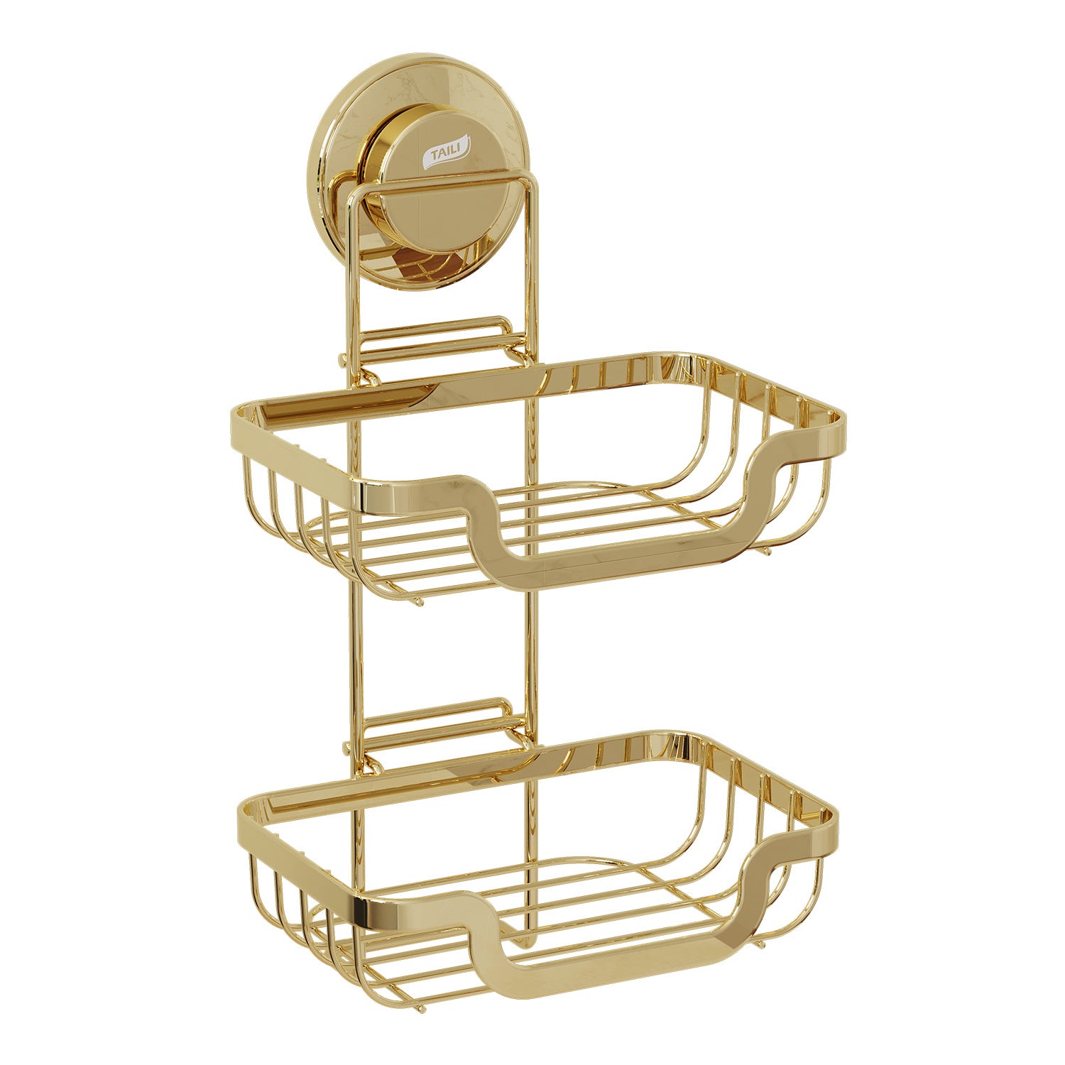 TAILI TRACE Series Suction Soap Dish – Double-Layer Stainless Steel Design
