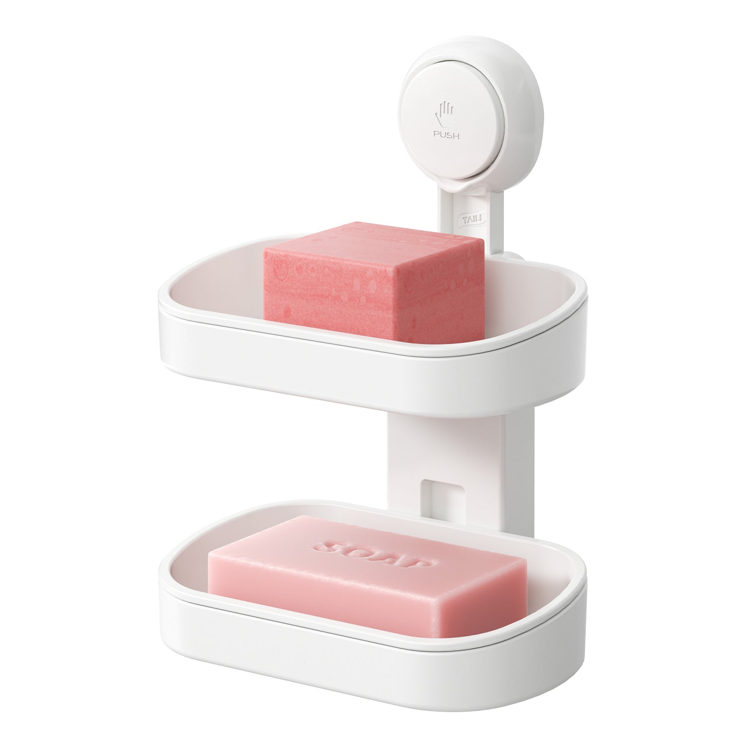 TAILI NICE Series Suction Soap Dish Holder – No-Drill Bathroom Organizer