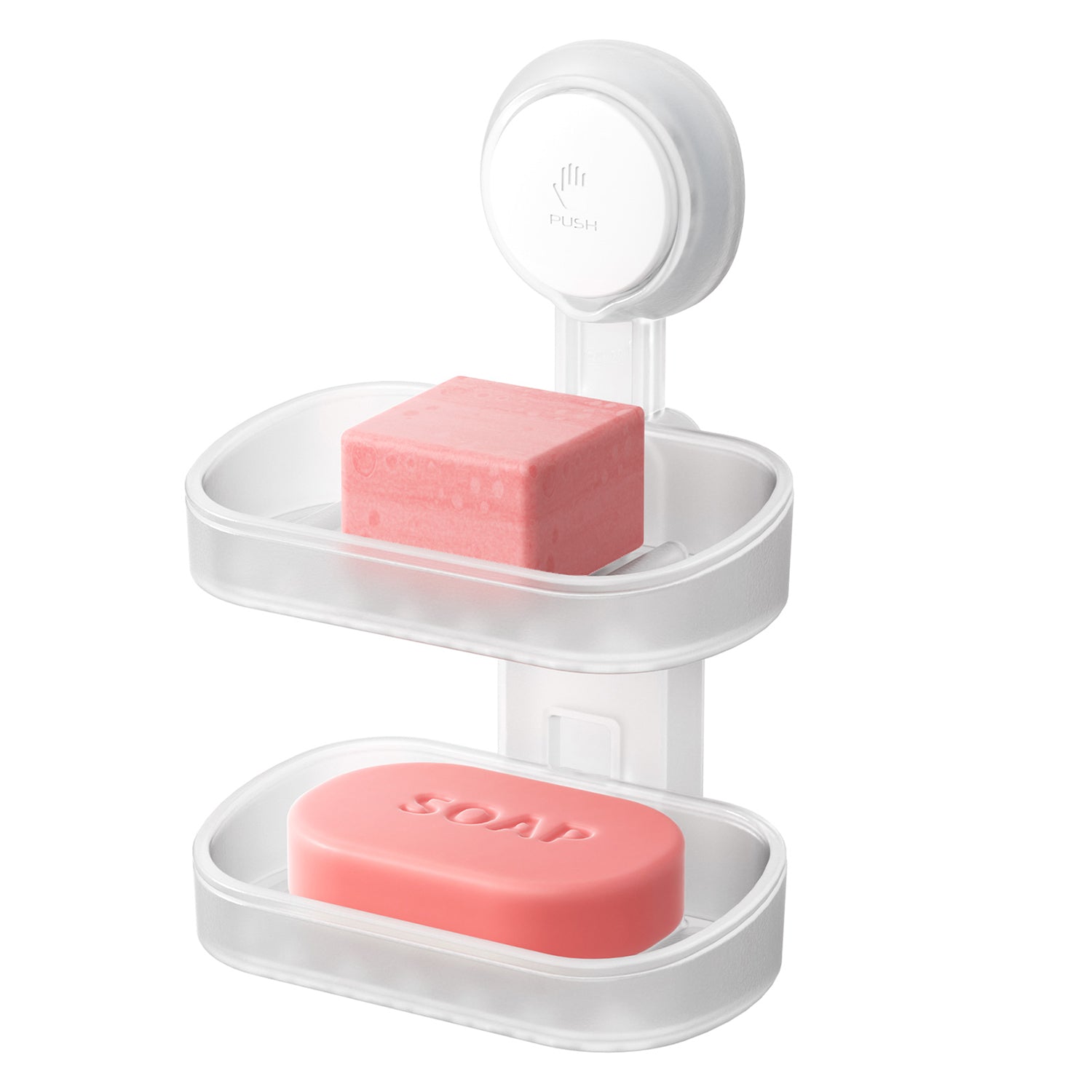 TAILI NICE Series Suction Soap Dish Holder – No-Drill Bathroom Organizer