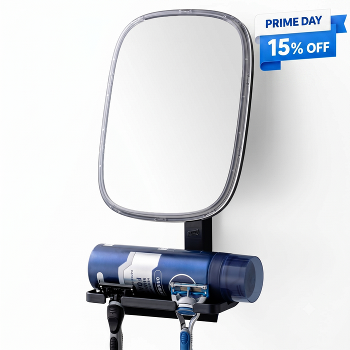 TAILI NICE Series Fogless Shower Mirror – Suction Shaving Mirror with Razor Holder