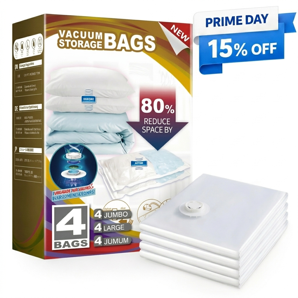 TAILI Cream Flat Vacuum Storage Bags