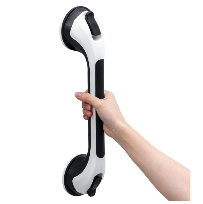 TAILI Nice Series 16.8 Inch Suction Shower Grab Bar – No-Drill Bathroom Safety Handl