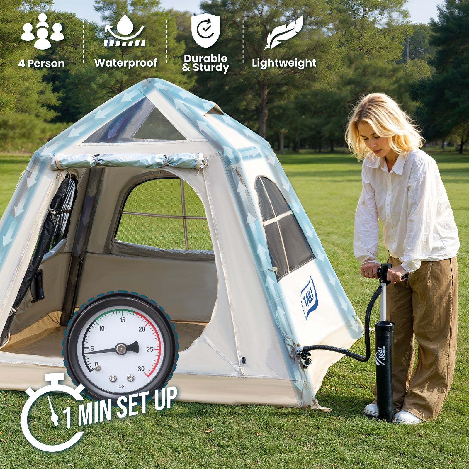 TAILI Oxford Inflatable Blow Up Tent