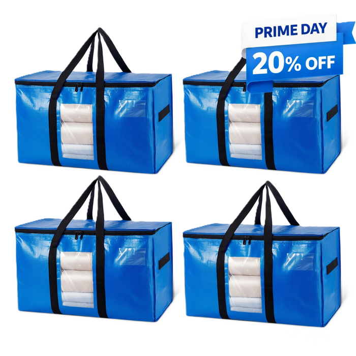 TAILI Blue Extra Large Moving Bags with Window