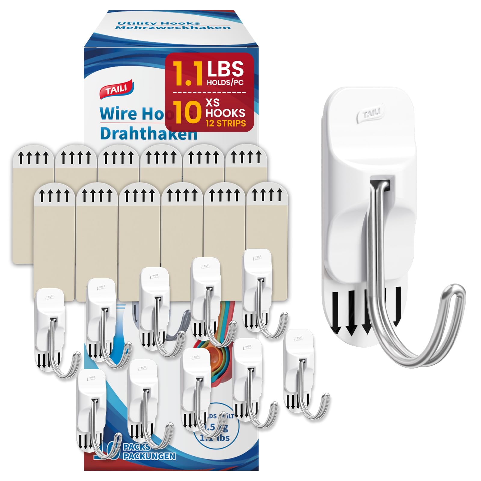 TAILI Easy-Wire Damage‑Free Hanging Hooks