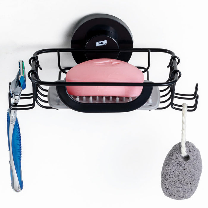 TAILI Line Series Suction Soap Holder with Hooks