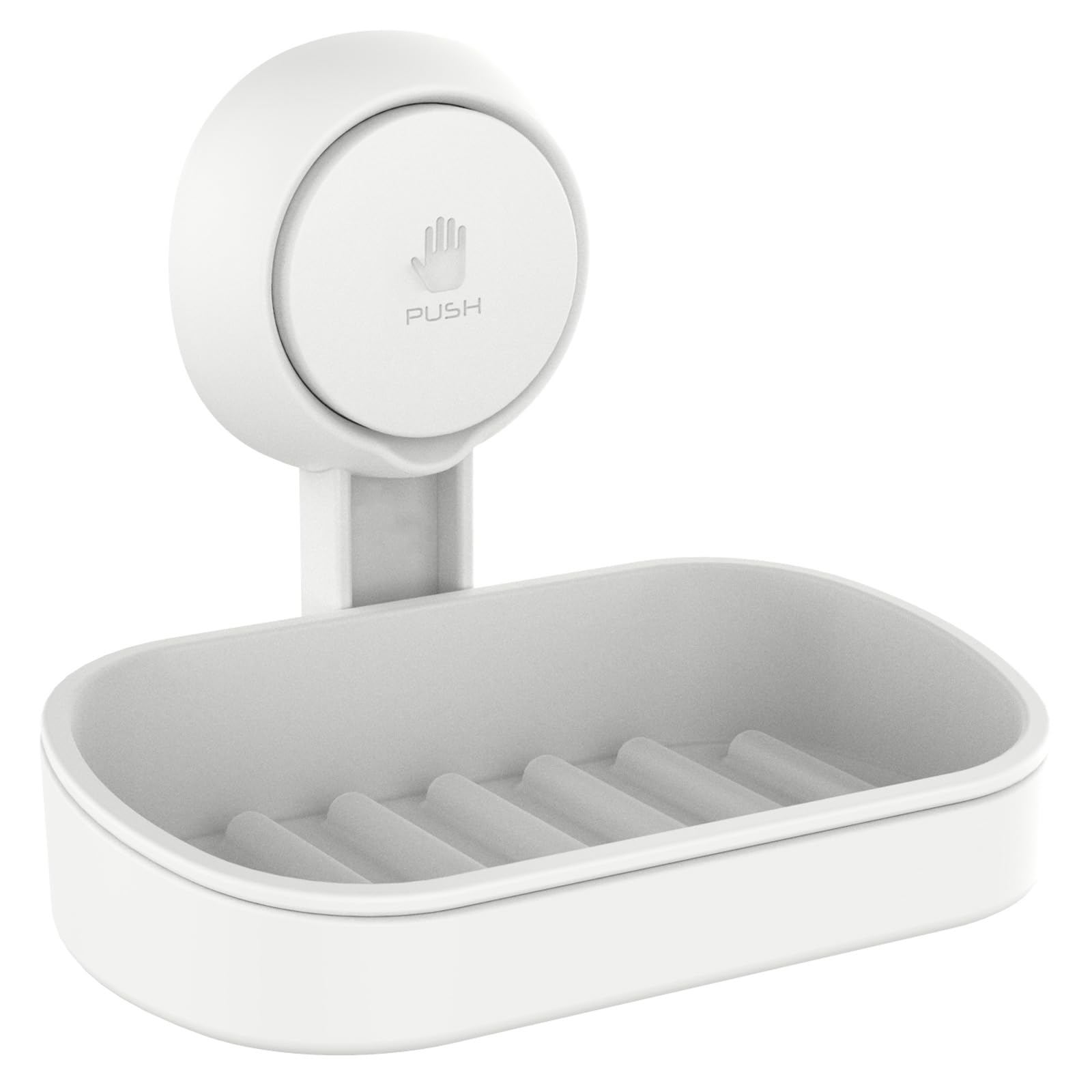 TAILI Soap Dish Soap Holder Suction Cup Powerful Vacuum Suction, Strong Sponge Holder for Shower, Bathroom, Tub and Kitchen Sink, Drill-Free, Removable