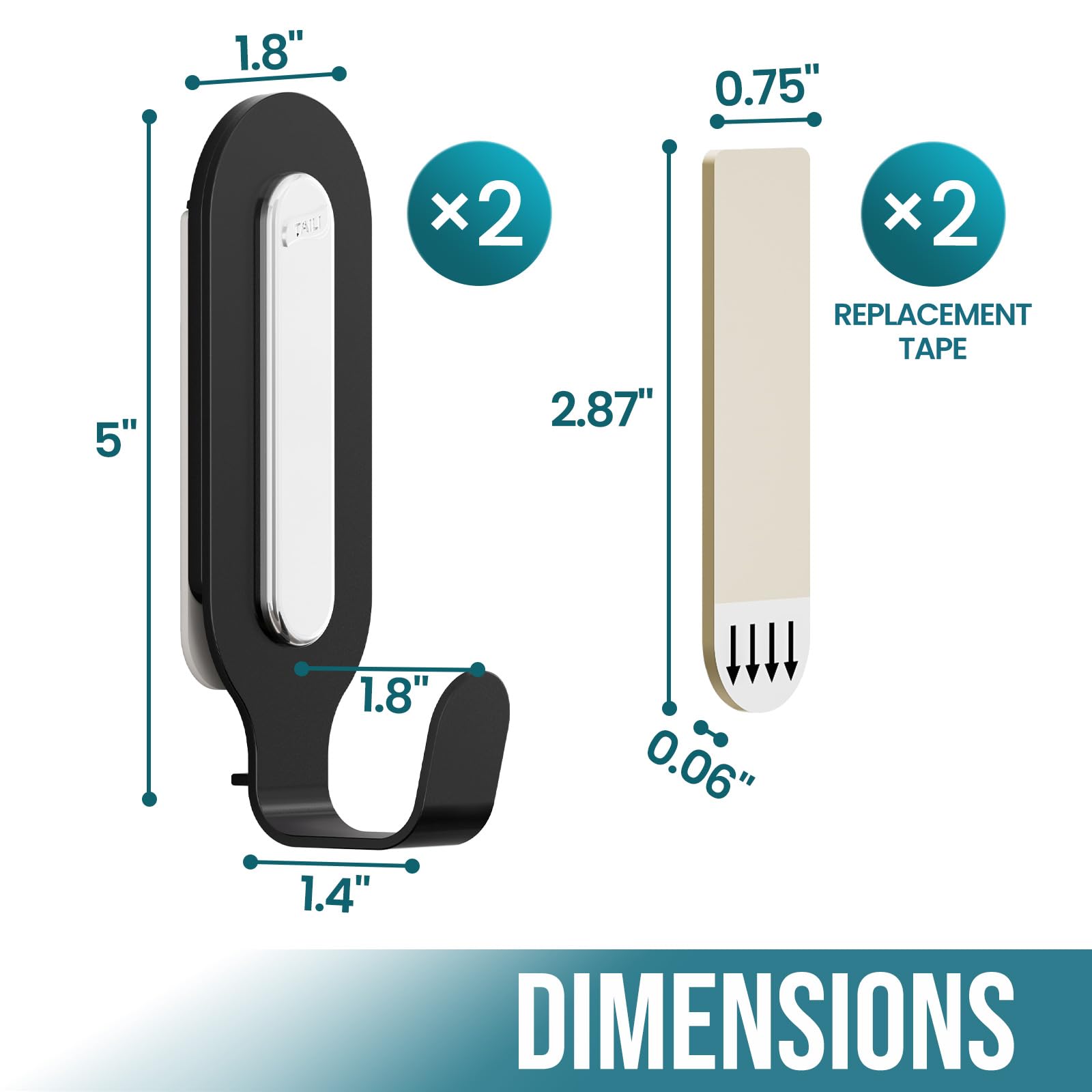 TAILI Easy-Wire Metal Adhesive Hooks