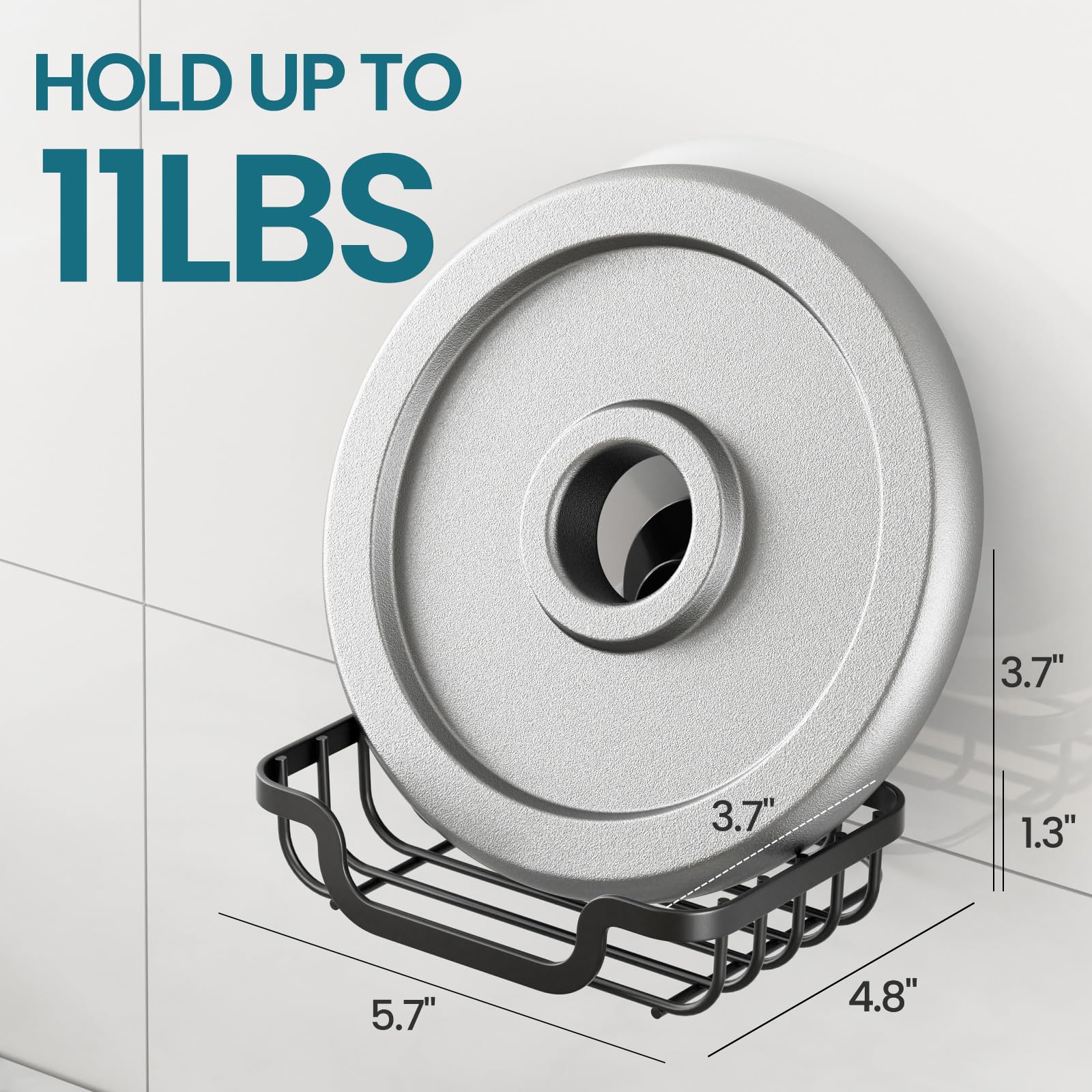TAILI TRACE Series Suction Soap Dish Holder – Stainless Steel No-Drill Organizer