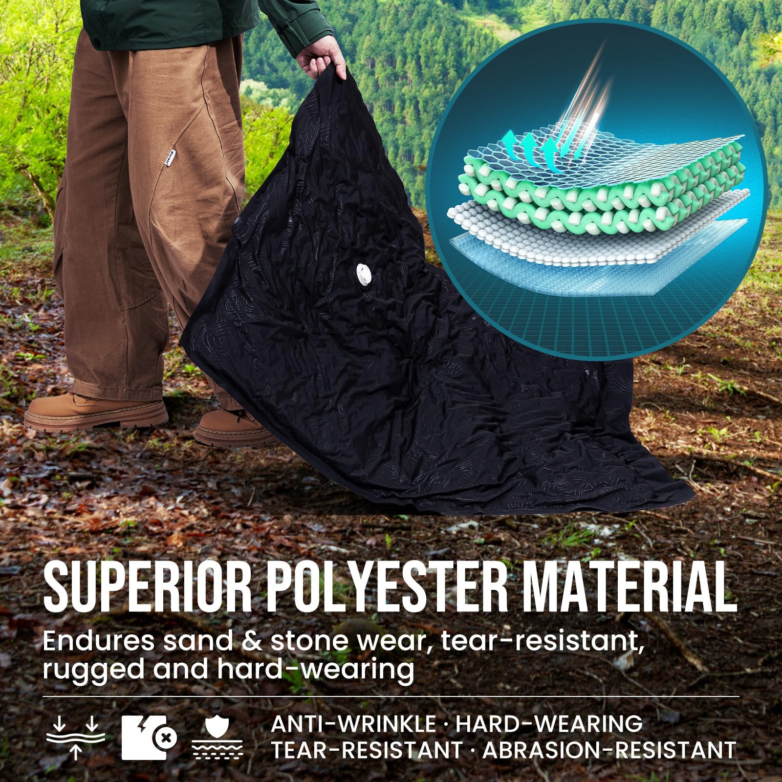 TAILI Black Outdoor Vacuum Storage Bags