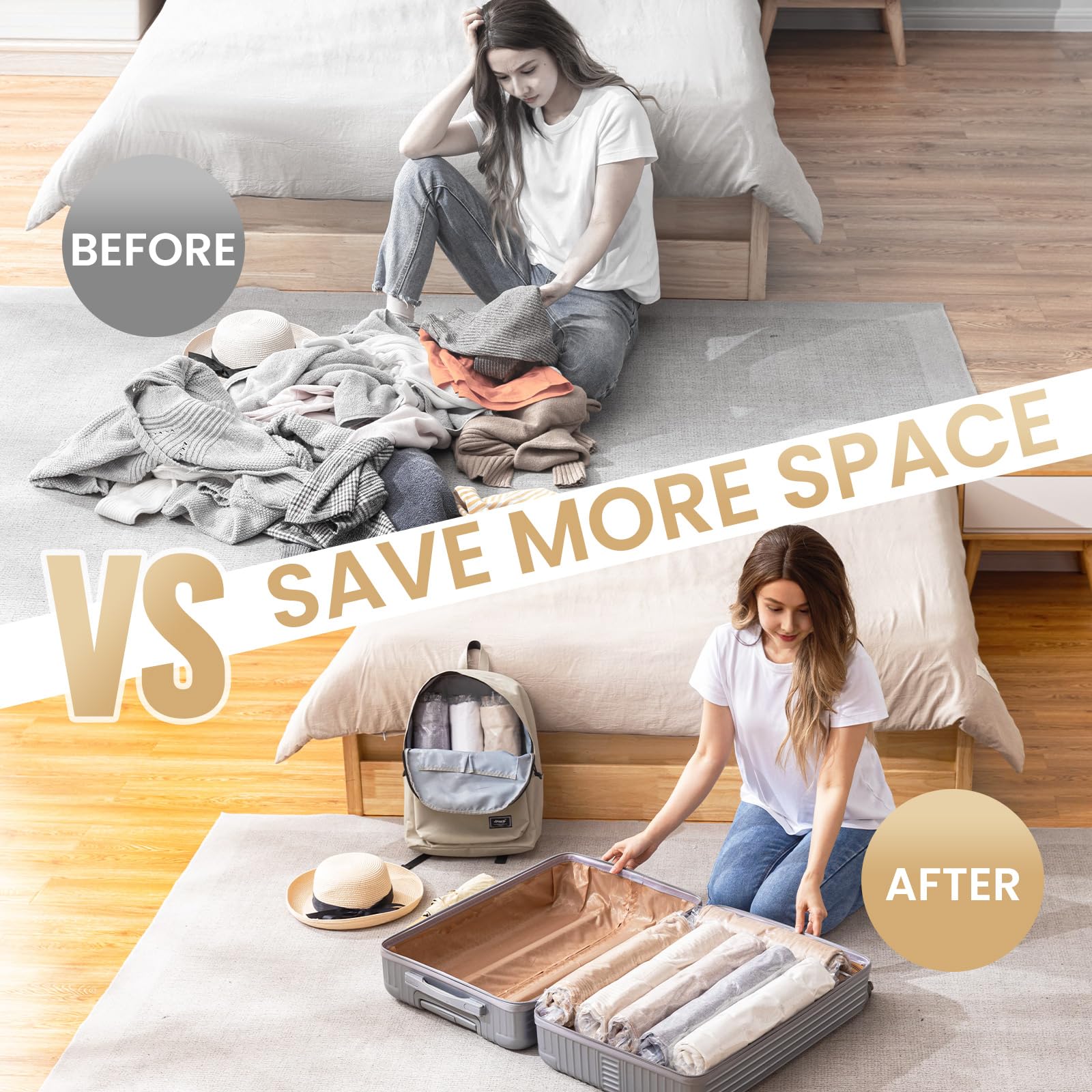 TAILI Clean Travel Compression Bags