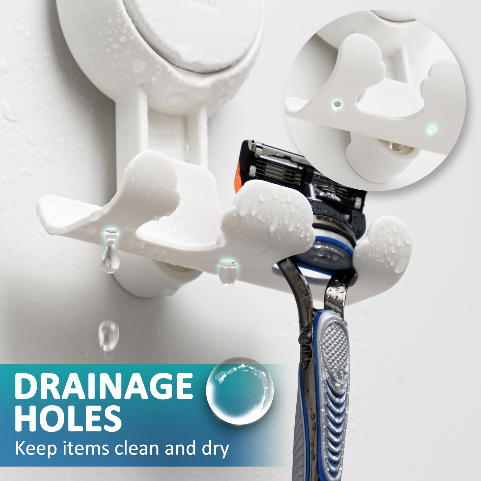 TAILI NICE Series Suction Holder for Razor & Bath Accessories