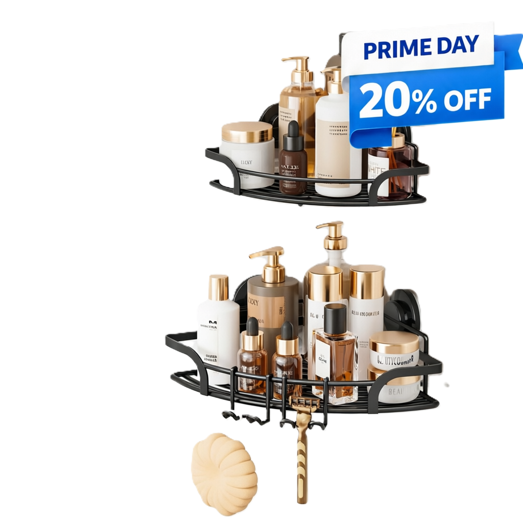 TAILI Trace Series Suction Corner Shower Caddy