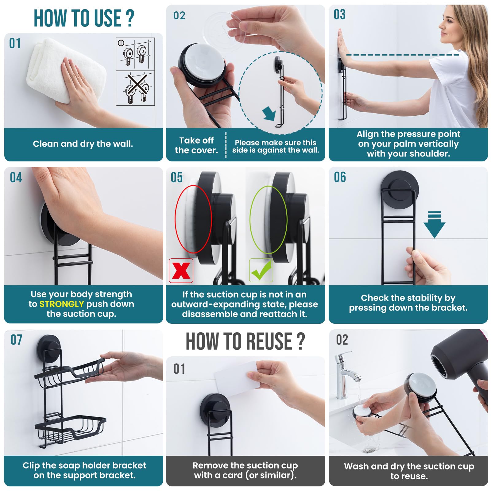 TAILI TRACE Series Suction Soap Dish – Double-Layer Stainless Steel Design