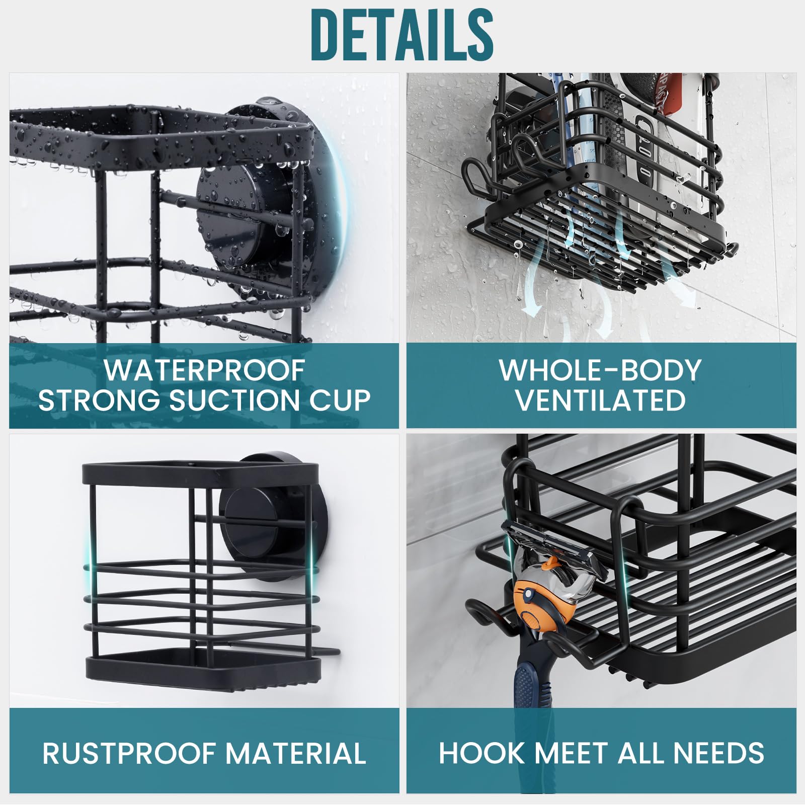 TAILI Trace Series Patented Suction Toothbrush Holder