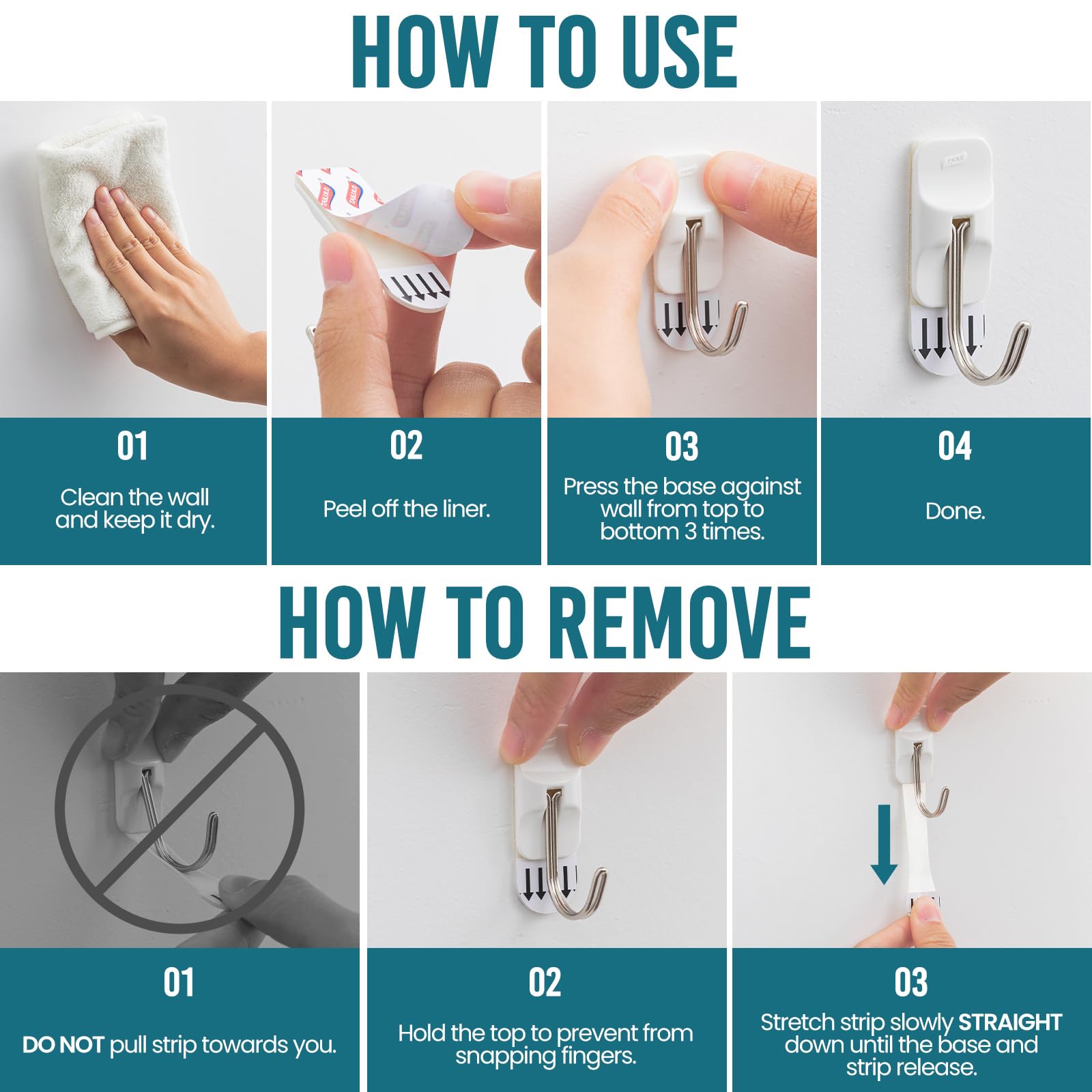 TAILI Easy-Wire Damage‑Free Hanging Hooks