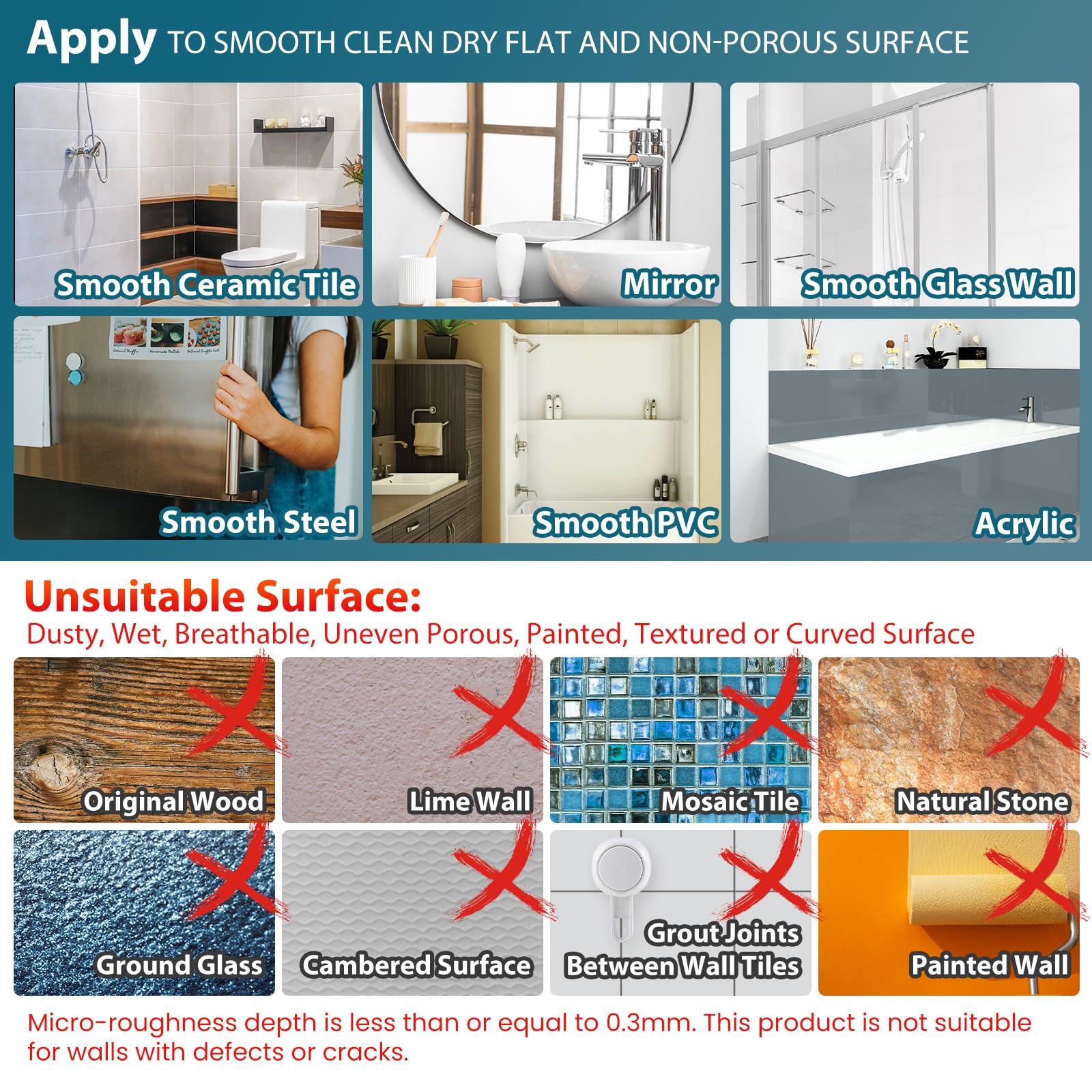 TAILI Line Series Suction Shower Caddy – No-Drill Metal Bathroom Organizer