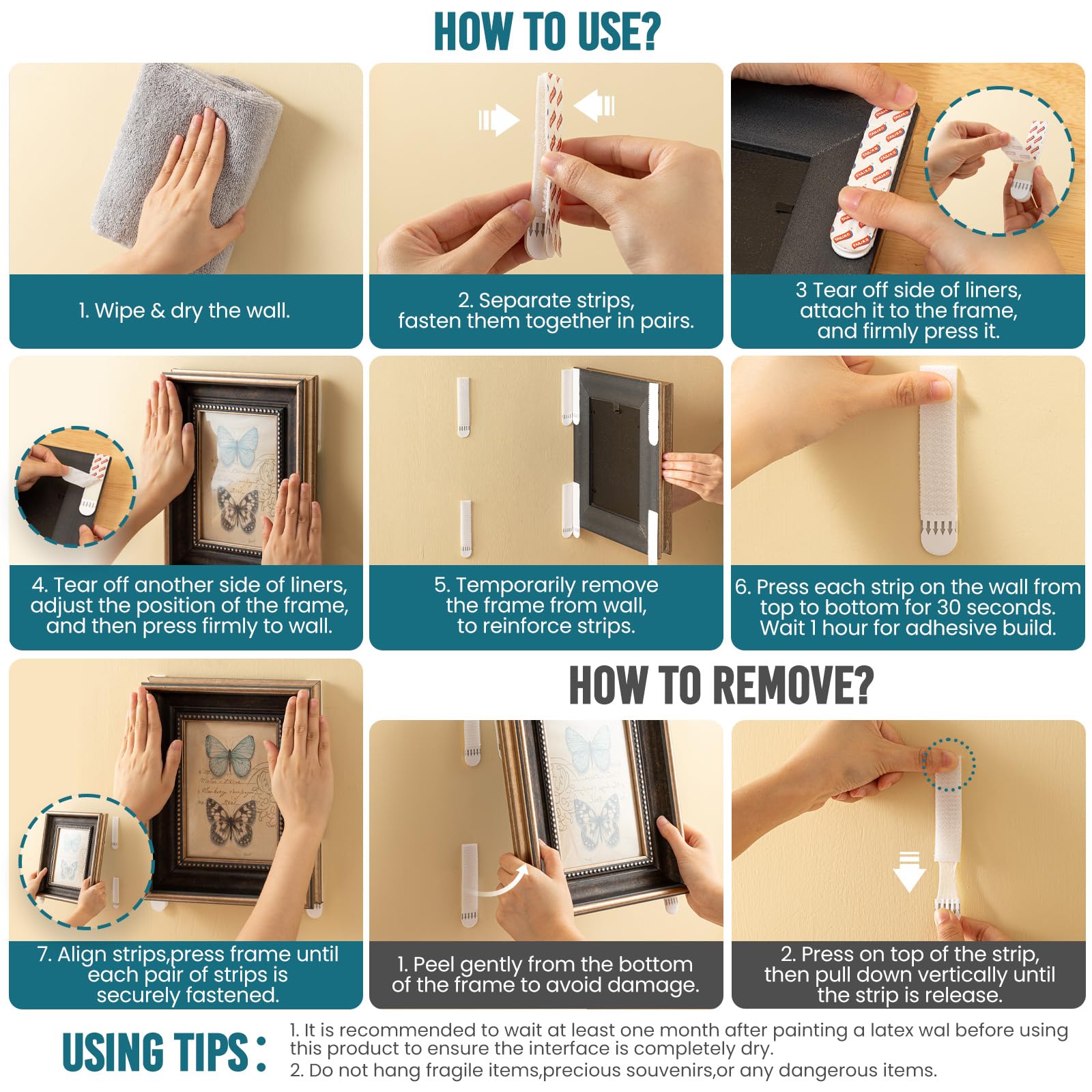 TAILI Easy-Magic Hanging Picture Magic Tape Adhesive Strip