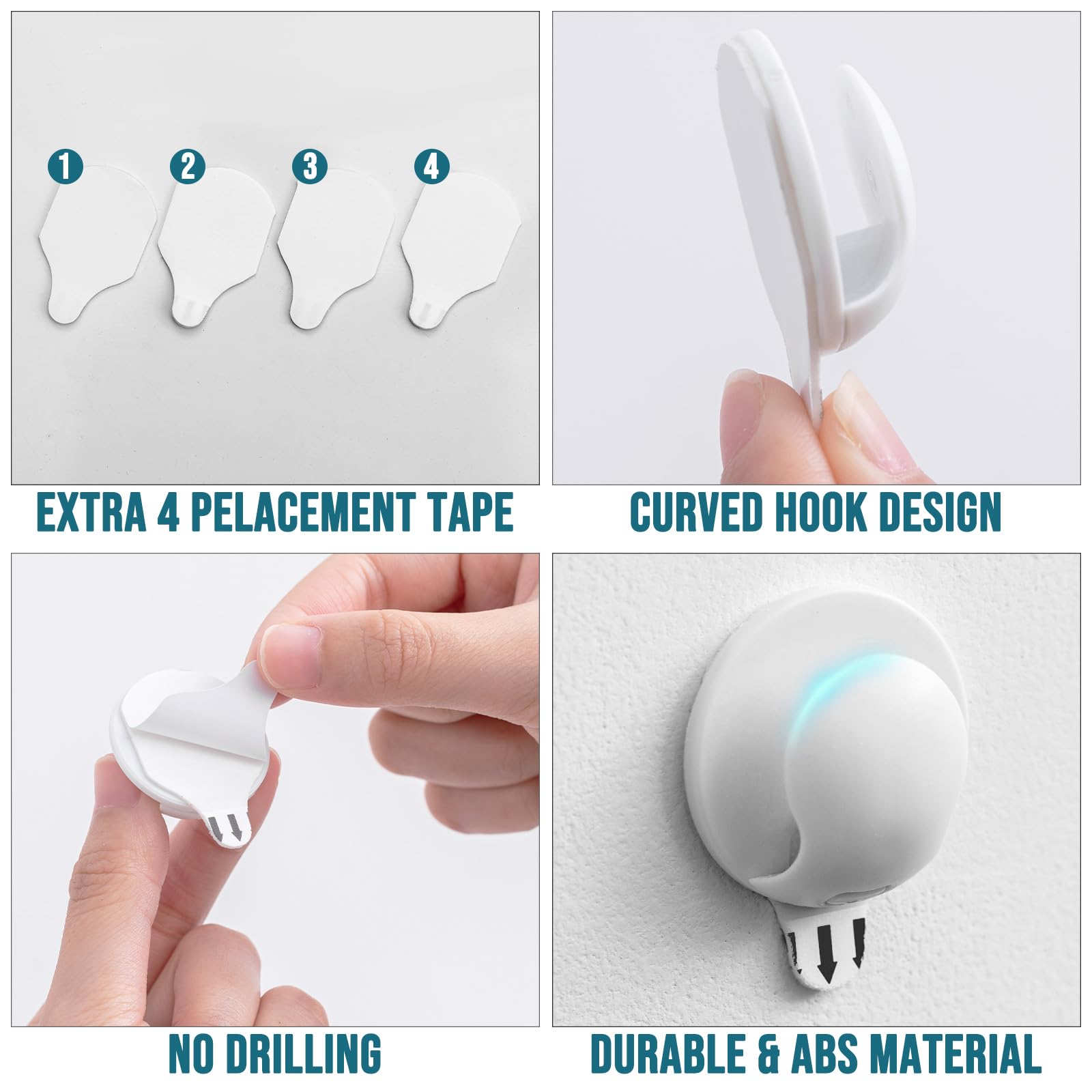 TAILI Christmas Light Clips 20 Pcs Indoor String Light Hooks