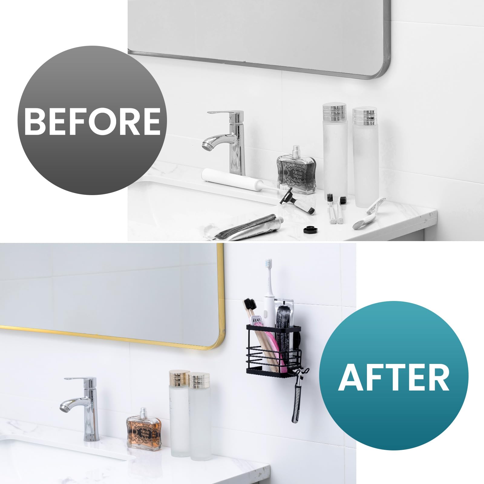 TAILI Trace Series Patented Suction Toothbrush Holder