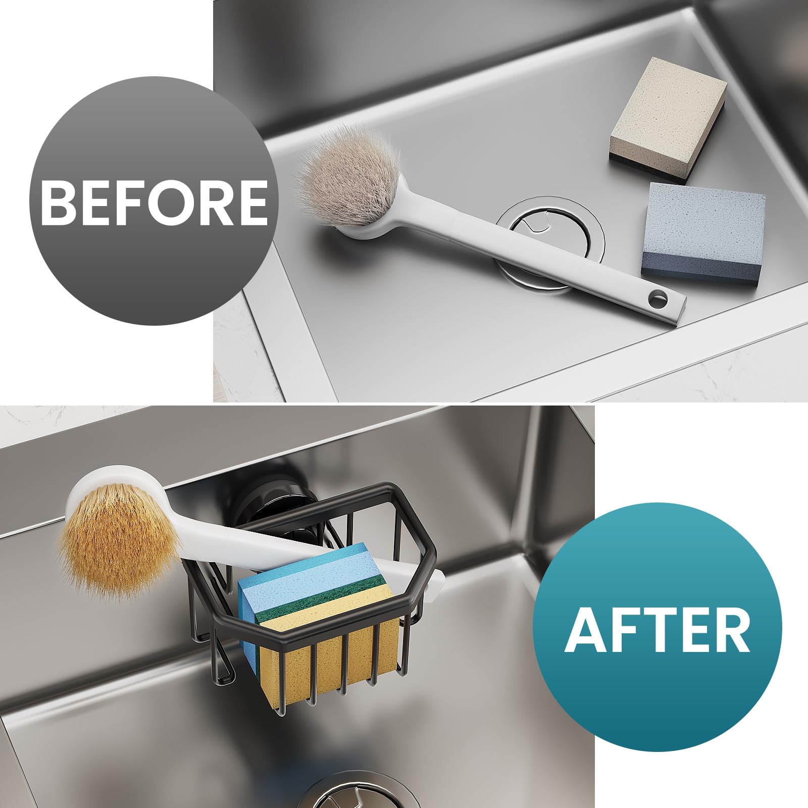 TAILI Suction Sink Sponge Holder