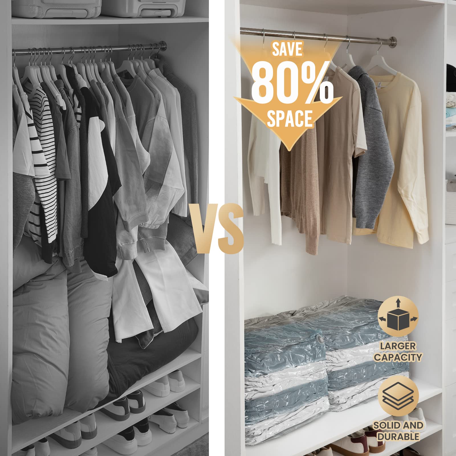 TAILI Cream Cube Vacuum Storage Bags