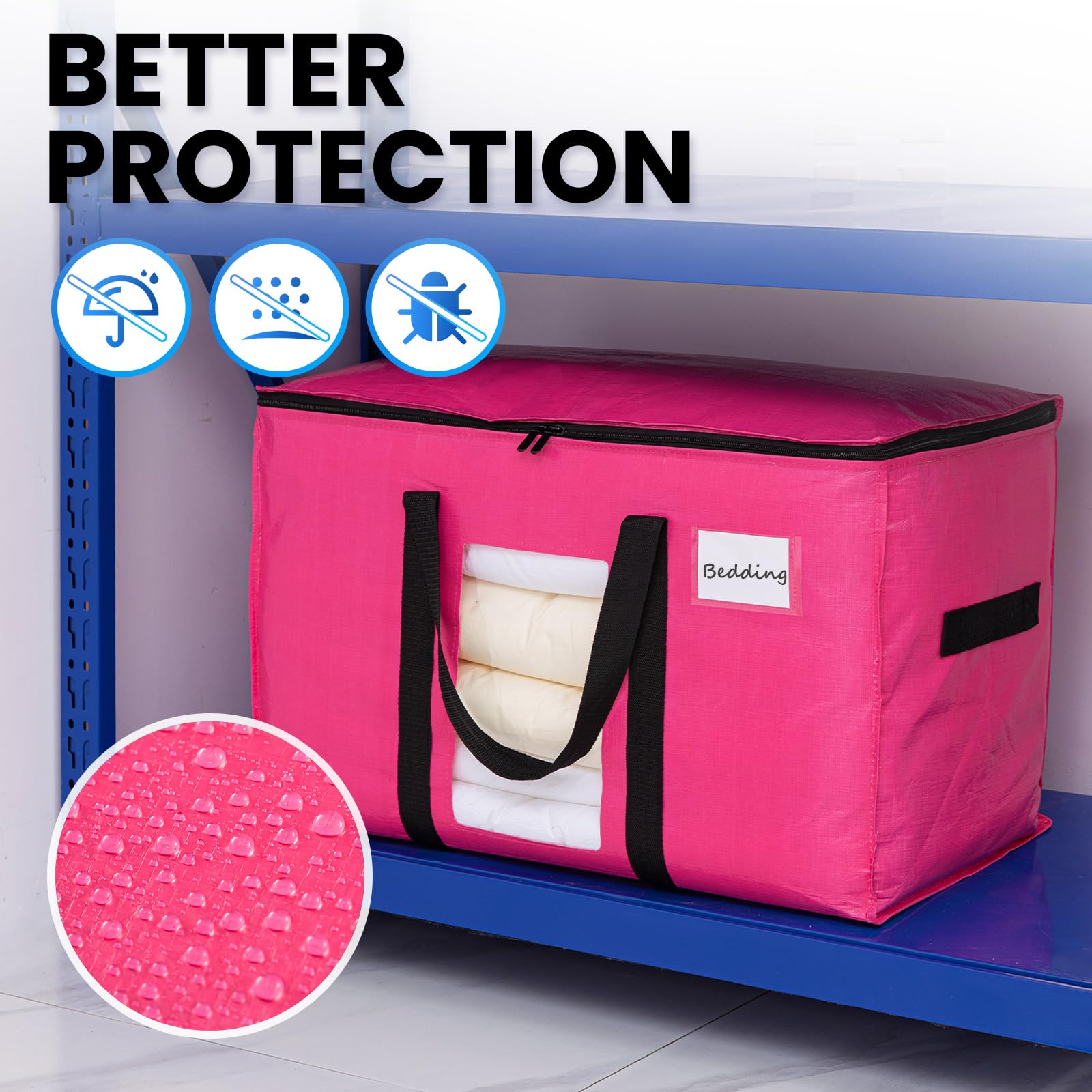 TAILI Pink Extra Large  Moving Bags with Window