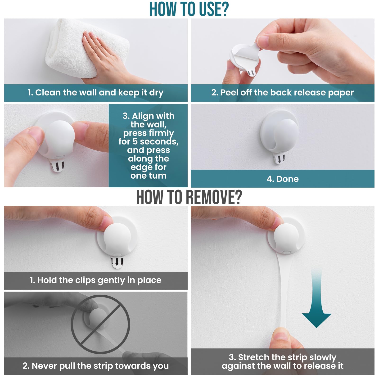 TAILI Christmas Light Clips 20 Pcs Indoor String Light Hooks