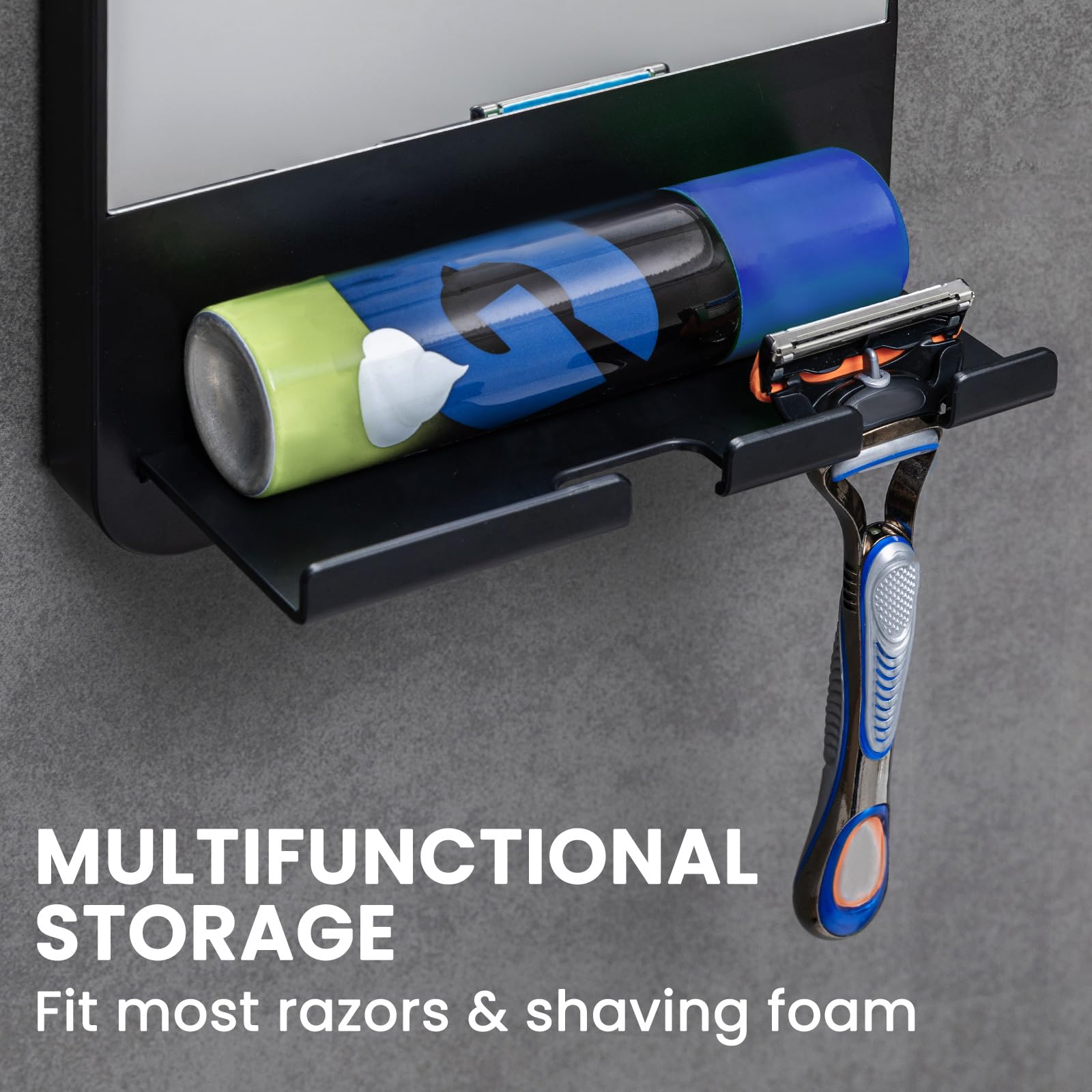 TAILI NICE Series Anti-Fog Shower Mirror with Razor Holder