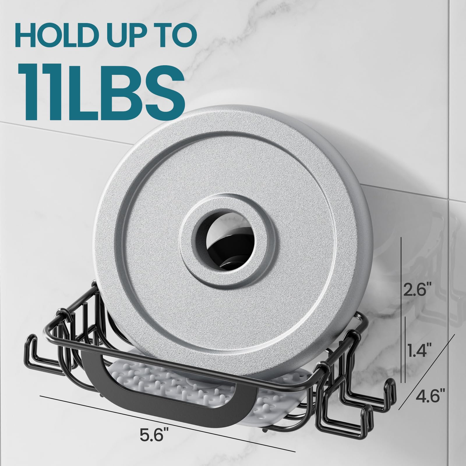 TAILI Line Series Suction Soap Holder with Hooks