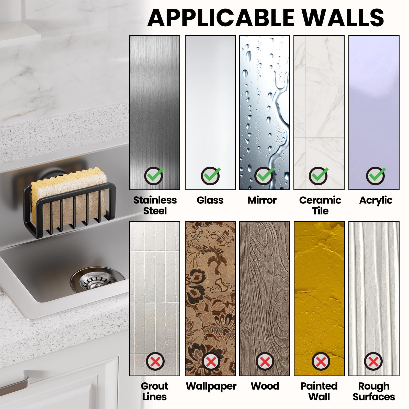 TAILI Suction Sponge Holder