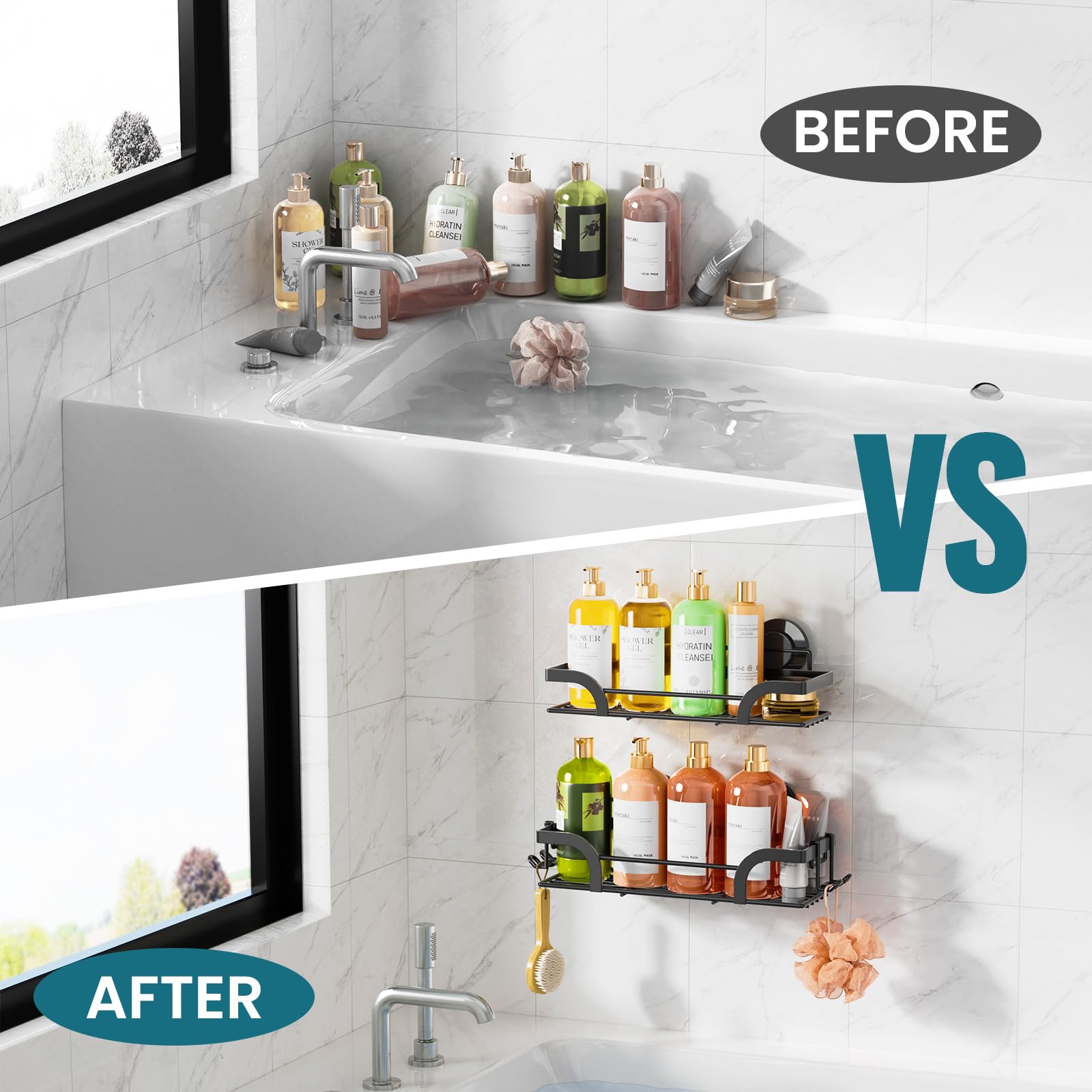 TAILI Trace Series Suction Shower Caddy