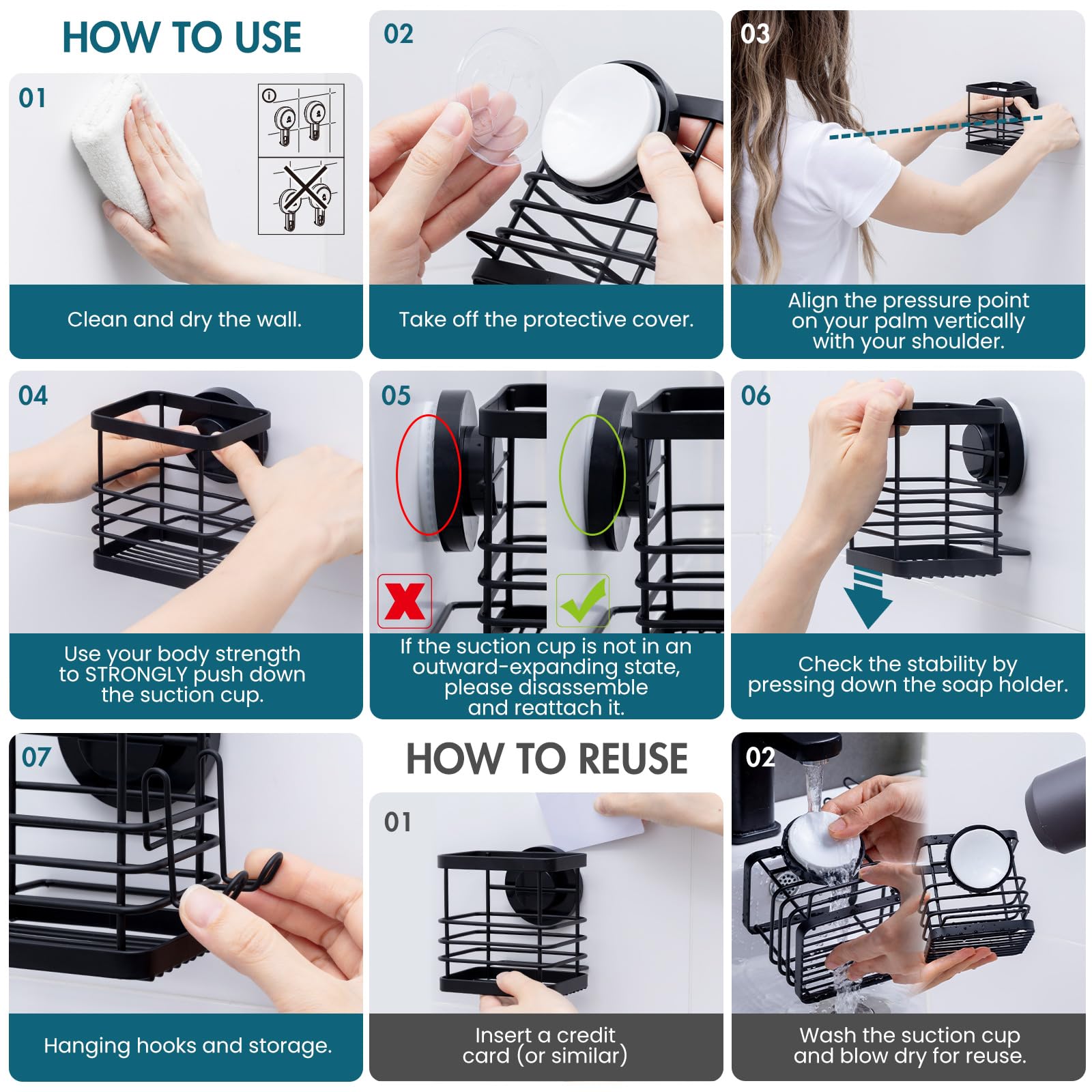 TAILI Trace Series Patented Suction Toothbrush Holder